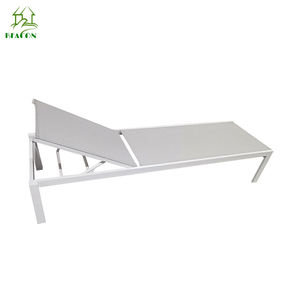 Chaise longue de <span class=keywords><strong>jardin</strong></span> en aluminium blanc, transat de piscine, chaise longue de terrasse extérieure pour grossistes - Product Image 3