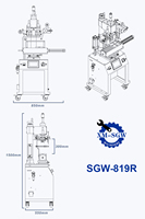 Mais Popular Flat & Curved Pneumatic Hot Foil Stamping Machine para Cup Bottle Card Tag