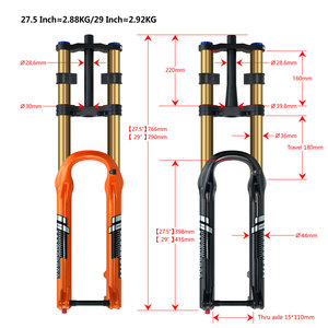 <span class=keywords><strong>Bicicleta</strong></span> de montaña eléctrica <span class=keywords><strong>con</strong></span> horquilla de aluminio de doble corona 26/27, 5/29er, amortiguación, <span class=keywords><strong>bicicleta</strong></span> de descenso <span class=keywords><strong>con</strong></span> <span class=keywords><strong>amortiguador</strong></span> de presión de aire - Product Image 2