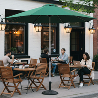 Parasol commercial d'extérieur avec mât central en alliage d'aluminium, rotatif et multifonctionnel pour cafés, stands extérieurs et grands terrasses