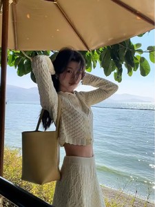 <span class=keywords><strong>Cardigan</strong></span> Crochet francese Candice da donna gonna <span class=keywords><strong>pied</strong></span> <span class=keywords><strong>de</strong></span> <span class=keywords><strong>poule</strong></span> in maglia set 2025 - Product Image 2