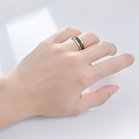 Nouveaux accessoires, bague style ciel étoilé, bague en acier inoxydable 316L pour homme, bijoux