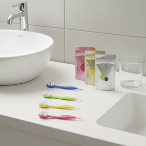Set di Spazzolini da Denti Monouso Professionali Ebay&Tiktok con Setole Naturali, Grado Ospedaliero, Confezionati Singolarmente - Product Image 1