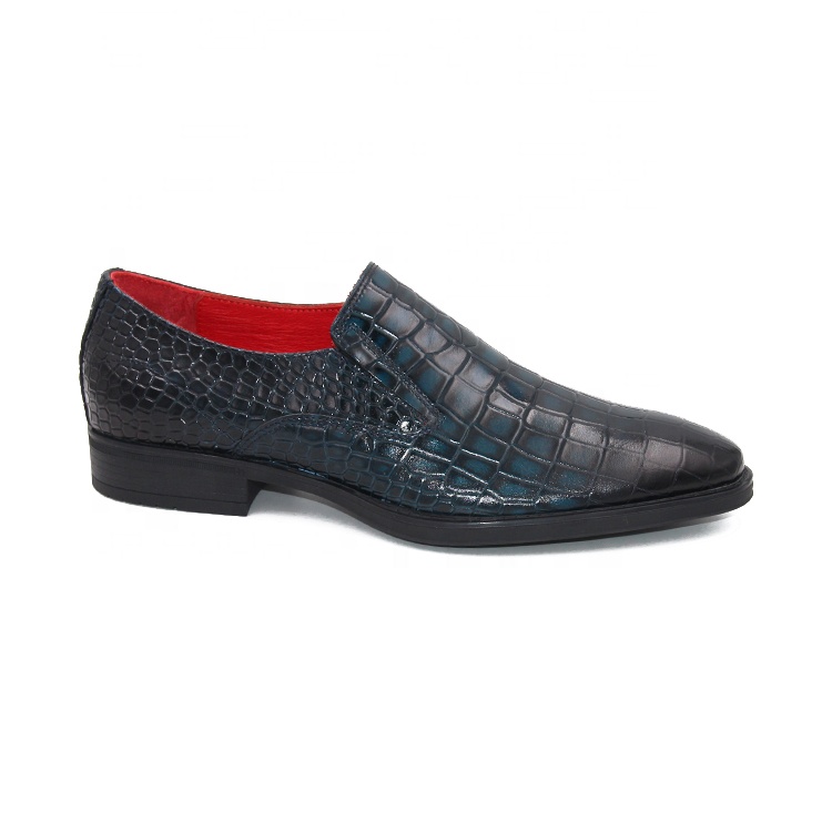 crocodile leather loafer men