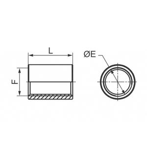 Manchon en acier femelle/femelle pour tuyau faisant des machines 1 pouce - Product Image 3