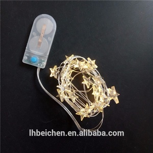 <span class=keywords><strong>Guirlande</strong></span> <span class=keywords><strong>lumineuse</strong></span> LED étoile en cuivre à piles AA pour Noël, lumières féeriques à piles bouton, vente directe usine - Product Image 5