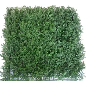 MZ188008 Faux Hedge Greenery Bladeren Hek Privacy Screen Kunstgras Op Muur