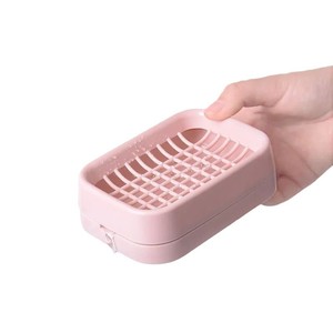 Porte-savon double couche en grille, porte-savon en plastique maillé drainable pour salle de bain, porte-savon de voyage portable. - Product Image 2