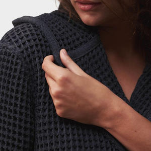 Kimono Spa & jubah mandi ringan rajut wafel katun Turki untuk wanita OEKO-TEX bersertifikat antimikroba - Product Image 2