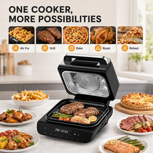 Oferta Especial: Freidora de Aire 5 en 1 con Tapa Visible, 1800W, Gran Capacidad, Sin Aceite, Multiusos, para Cocina Doméstica - Product Image 3