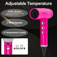 Sèche-cheveux à moteur sans balais haute vitesse Linkbeauty 110000 tr/min 268g Léger Faible bruit Salon et usage personnel Couleurs personnalisables