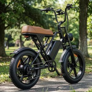 Vélo de montagne électrique avec pneus de 20*4 pouces, moteur 1000W, batterie au lithium 48V20AH, double suspension, entrepôt brésilien - Product Image 5