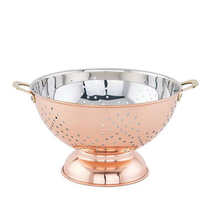 Panier passoire à mailles en acier inoxydable de qualité supérieure écologique, bol passoire de grande capacité pour un lavage et une vidange faciles - Product Image 3