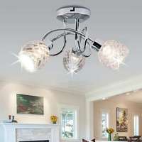 Plafonnier LED suspendu au design nordique moderne, luminaire décoratif d'intérieur, idéal pour un salon, une cuisine ou une chambre à coucher, 3 voies