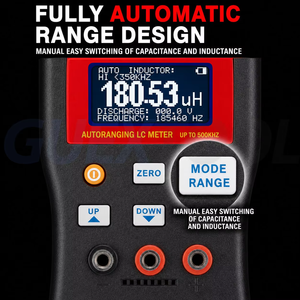 เครื่องวัดค่าอิเล็กทรอนิกส์ดิจิทัลจอ LCD ระดับมืออาชีพสำหรับวัดความจุและค่าเหนี่ยวนำวงจรแกว่ง LC และ RC ย่านวัด500กิโลเฮิรตซ์มัลติมิเตอร์วัดค่าเหนี่ยวนำรุ่นใหม่ - Product Image 5
