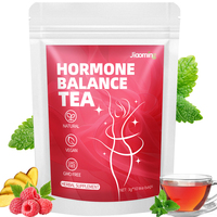 Thé pour l'équilibre hormonal féminin en marque privée, thé aux herbes végétalien sans OGM, mélange personnalisé OEM pour le bien-être quotidien des femmes