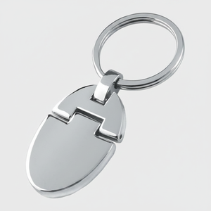 Portachiavi Cromato alla Moda con Logo Personalizzato, in Metallo e Lega di Zinco, Regalo Personalizzato - Product Image 2