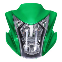 Ensemble de carénage de phare TCMT compatible avec Kawasaki ER6N ER-6N 2012-2016, carénage avant vert pour moto