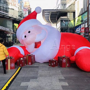 Commercial 13ft grande publicité <span class=keywords><strong>gonflable</strong></span> père noël, père noël et mme claus <span class=keywords><strong>gonflable</strong></span> pour la décoration de jardin - Product Image 4