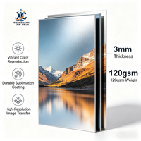 Feuille d'aluminium blanche brillante personnalisable pour transfert thermique par sublimation, 8x10, 8x12, 11x14, 12x18 pouces, pour la décoration intérieure