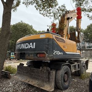 Excavadora de ruedas HYUNDAI de alta eficiencia, excavadora de orugas de segunda mano, máquina 210w-9, precio barato y gran venta en Shanghai - Product Image 3