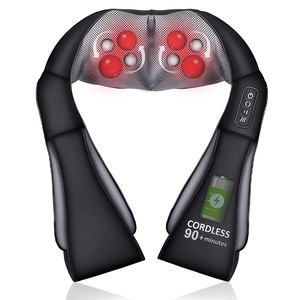 Neck Shoulder Massager Rechargeable <b>Heating</b> Therapy Portable Electric Massage Shawl With Infrared Timed Function - Product Image 1