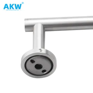 Akw moleté salle de bain enfermer porte-papier hygiénique moderne noir métal égouttoir bois Chrome boîte style moderne