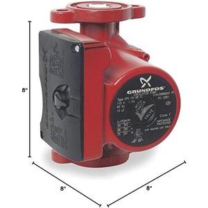 ปั๊มน้ำหมุนเวียนกรุนด์ฟอส รุ่น UPS15-58FC 115V 17 แกลลอนต่อนาที  วัสดุเหล็กหล่อ สำหรับใช้ภายในอาคาร - Product Image 2
