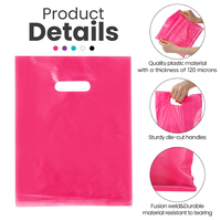 Petits sacs d'emballage en plastique transparent pour t-shirts, vêtements, cosmétiques, cadeaux et friandises, sac promotionnel en HDPE multicolores