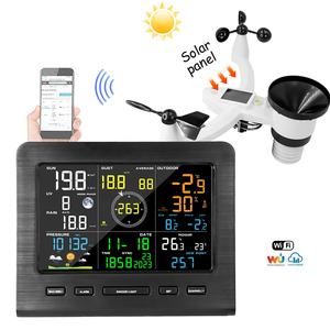 VICTOR 0360 주변 날씨 홈 스테이션 무선 WiFi UV 가능 스마트 기상 관측소 가족 일기 예보 - Product Image 1