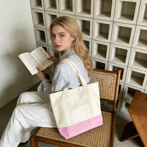 Eco Friendly Totebag <b>Canvas</b> Custom Logo High Quality Recycled Cotton <b>Canvas</b> <b>Tote</b> Bag Custom Size For Shopping Grocery - Product Image 3