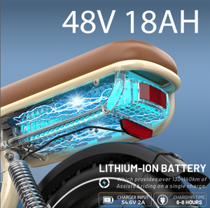 Nouveau stock UE, vélo électrique urbain Onesport W77, 48V 18AH, vélo électrique pour <span class=keywords><strong>femme</strong></span>, vélo électrique urbain, vélo électrique à pneus larges, contrôleur intelligent, vélo électrique - Product Image 3