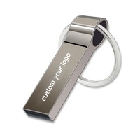 Hadiah Promosi Murah Logam Berkualitas Tinggi Mini Usb Flash Drive Usb Pendrive 2.0 dengan Gantungan Kunci