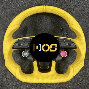 Volant sport personnalisé DOS <span class=keywords><strong>RS</strong></span> pour <span class=keywords><strong>Audi</strong></span> A3 A4 A5 A6 A7 A8 S3 S4 S5 S6 S7 S8 Q3 Q5 Q7 Q8 RS6 RS7 R8, volant en cuir - Product Image 6