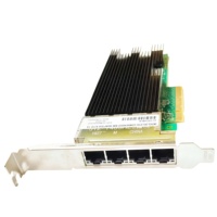 Tarjeta de Red PCIe 3.0 X8 con Interfaz de 4 Puertos RJ45, Chip XL710, Componentes de Computadora 10GBASE-T X710-T4