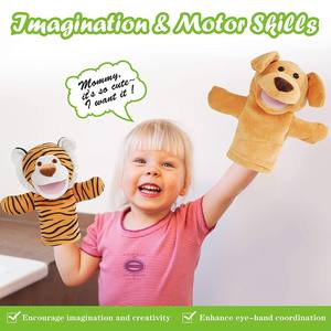 2025 <span class=keywords><strong>Muppets</strong></span> suave de mano cachorro perro marioneta encantador juguete de peluche para niños adultos PP bolsa de algodón tipo regalo Inteligencia desarrollada - Product Image 4