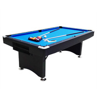 Table de billard de 7 pieds à prix avantageux, vente chaude, avec système de retour de billes, pour usage domestique
