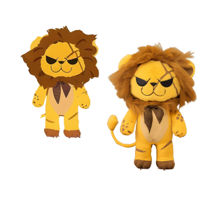 Jouets en peluche en coton PP personnalisés, adorable <span class=keywords><strong>lion</strong></span> en peluche, coussin en peluche doux, design personnalisé, cadeau parfait pour les amoureux des animaux - Product Image 1
