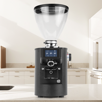 Sifei - Moulin à café professionnel en métal - Écran tactile intelligent - Contrôle électronique - Construction en aluminium - Capacité de 30 g