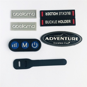 Custom Shape OEM Embossed 3D Soft Rubber PVC Label <b>Plastic</b> Silicone Morale Patches Logo - Product Image 2