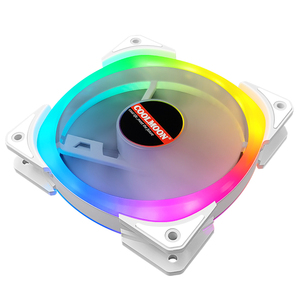 COOLMOON CM-D3 3an pack 120mm weiß pc lüfter 3 rgb lüfter + Controller Leiser computer gehäuse lüfter - Product Image 3