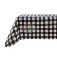 Couverture de table en PVC décorative en plastique imprimé floral de rose personnalisée