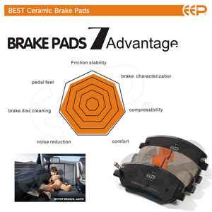 EEP, fabricant de freins automobiles en gros, plaquettes de frein avant en céramique pour Toyota, Honda, Nissan, Mazda, Hyundai, Mitsubishi, Kia, Subaru - Product Image 3