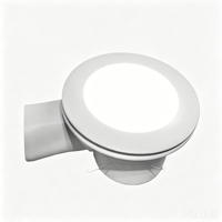 Ventilador de Extracción para Baño de 8 Pulgadas, Estilo Moderno, Montado en el Techo, con Luz, Impermeable, para Uso Doméstico