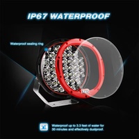 Co light-lampe de travail ronde à LED 9 pouces, 160W, projecteur lumineux décoratif, lampe pour véhicule tout-terrain, camion, voiture, pour 4x4