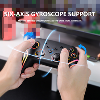 Controlador de Juego Inalámbrico BT con Sensor de Movimiento de Seis Ejes y Luces RGB para Switch/Android/IOS/PC, Venta al Por Mayor