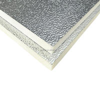 Conduits d'air isolés en PUR ignifuge à faible coefficient de conductivité thermique, panneaux de conduits rigides en mousse PU pré-isolés avec feuille d'aluminium