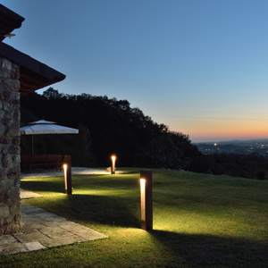 Lampadaire LED d'extérieur en acier Corten résistant aux intempéries, style Art Déco, pour allée de jardin, sculpture lumineuse décorative - Product Image 5
