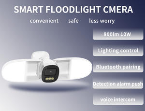Icsee 4MP Wi-Fi extérieur IP vidéo caméra de sécurité cour lumière LED Smartlink synchronisation alerte intelligente <span class=keywords><strong>stockage</strong></span> de données en nuage - Product Image 3