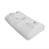 Écran d'impact de simulateur de golf de 118 pouces * 138 pouces Écran d'impact de golf lavable ultra clair pour la pratique du golf en intérieur